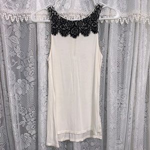 EXPRESS high neck lace top